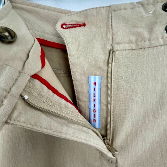 Vintage Tommy Hilfiger Bootcut Sport Stretch Tan Chino Pants Khaki Size 10 - Picture 8 of 12